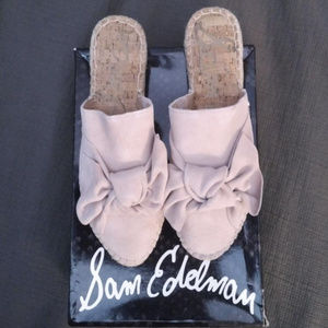 NEW Sam Edelman Lydia Suede Espadrille Mules